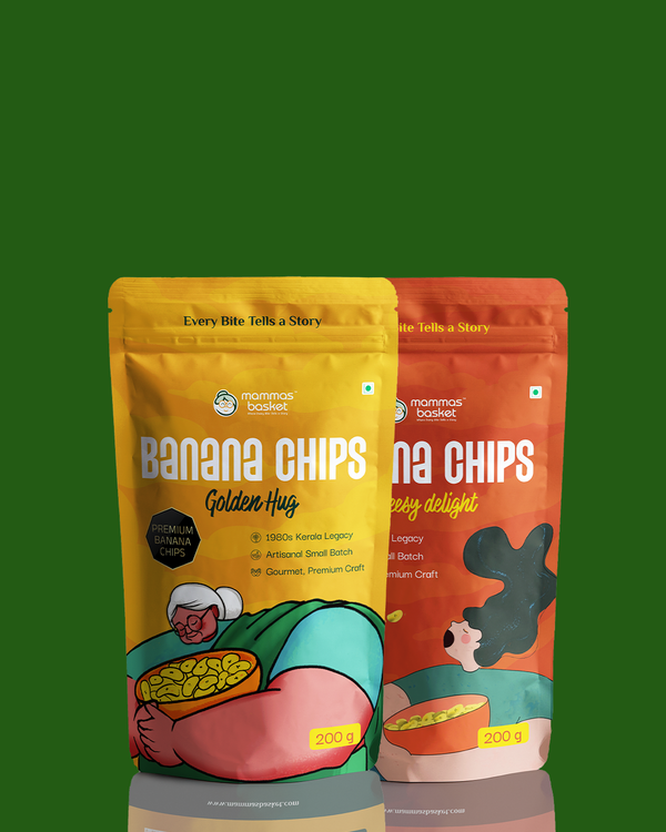 Mammas Basket Premium Banana Chips Combo-Kids Delight (2 Pack)