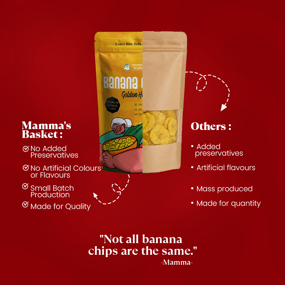 MAMMAS BASKET GOLDEN HUG PREMIUM BANANA CHIPS