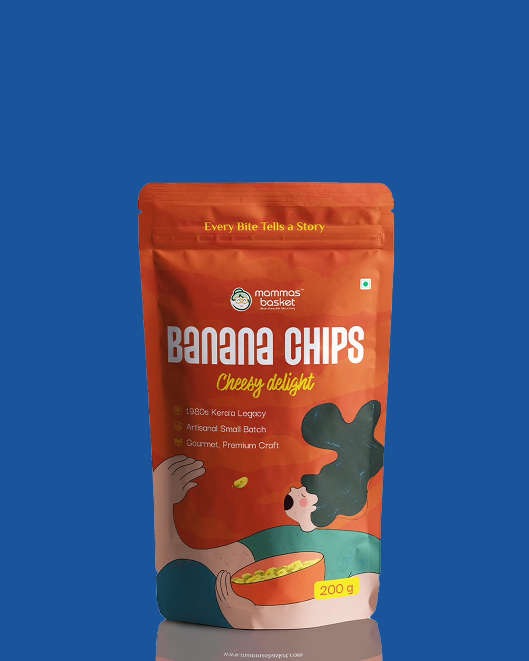 Mammas Basket Premium Banana Chips - Cheesy Delight (1 Pack)
