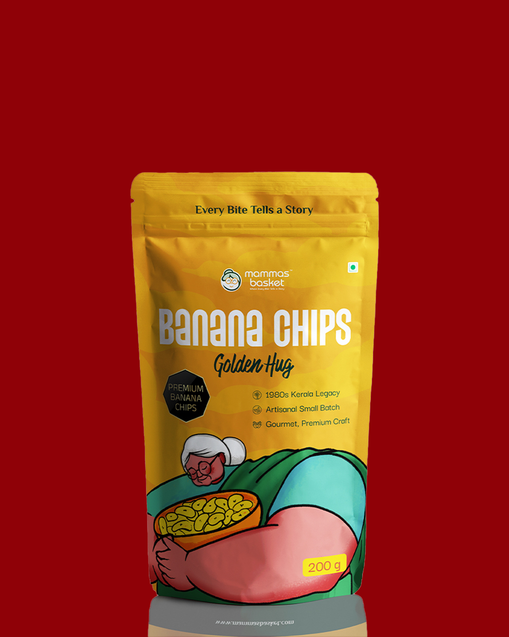 Mamma’s Basket Premium Banana Chips – Golden Hug Lite (1 Pack)